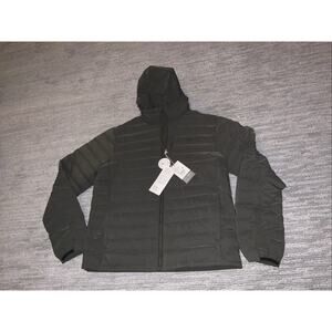 Vuori Men’s Steadfast Jacket Full Zip Puffer Hooded Outerwear Balsam Sz Large